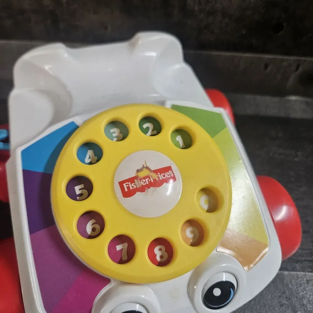 Fisher-Price Chatter Rotary Telephone 2015 Pull Toy - Picture 5 of 7